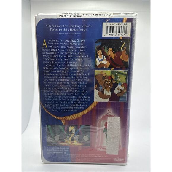 Beauty and The Beast Black Diamond Edition (VHS, 1992, Black Diamond Classic) - Picture 2 of 2